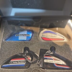 Harley-Davidson Motorcycle Tank Keychains Set